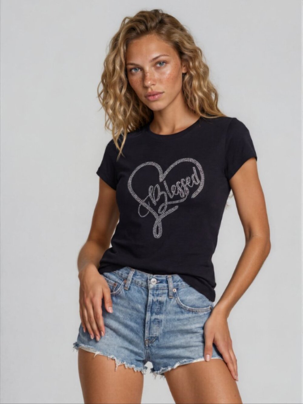 NIP Rhinestone Tshirt